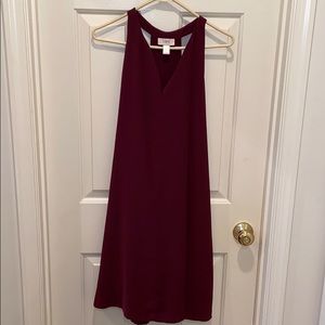 Maroon LOFT shift dress